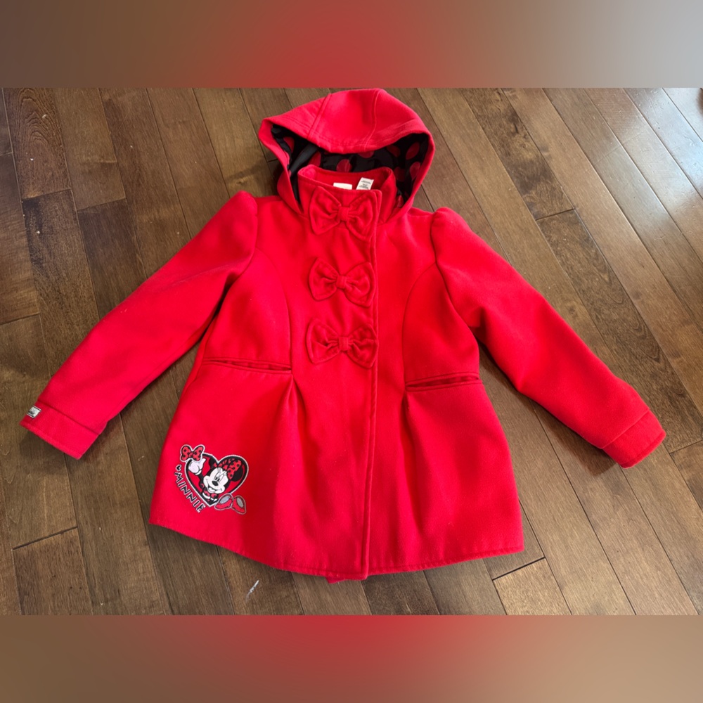 Disney Red Minnie Mouse Jacket with Bow Details Kids 6